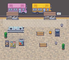 Bus terminal · Actual playable maps